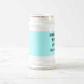 Ontwerp uw eigen Mok met stein - licht blauw en wi (Center)