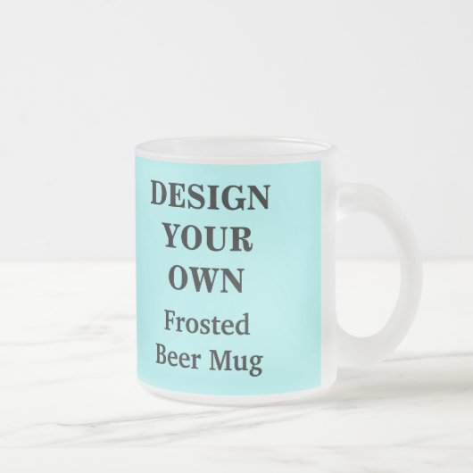 Ontwerp uw eigen Mok voor bier - Licht blauw (Rechts)