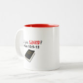 Ontwerp uw eigen:-) mok voor tweetone koffie (Voorkant links)