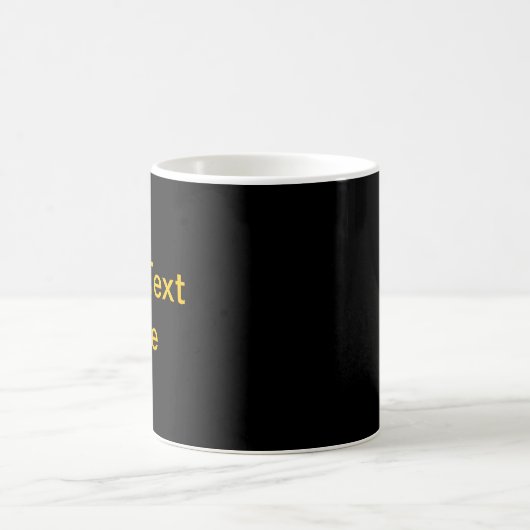 Ontwerp uw eigen Mok - zwart en goud (Center)