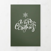 Ontwerp uw eigen multicore kerstfeestdag met feest drieluik wenskaart (Cover)