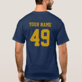 Ontwerp uw eigen nummers T-shirt (Achterkant)
