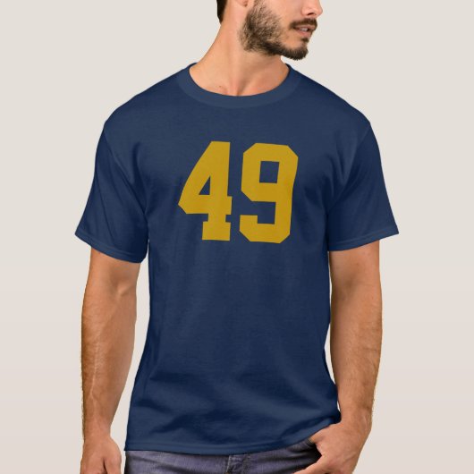 Ontwerp uw eigen nummers T-shirt (Voorkant)