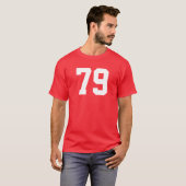 Ontwerp uw eigen nummers T-shirt (Voorkant volledig)