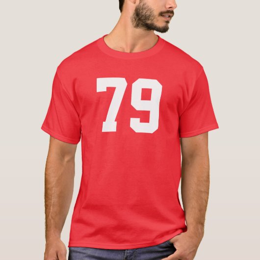 Ontwerp uw eigen nummers T-shirt (Voorkant)