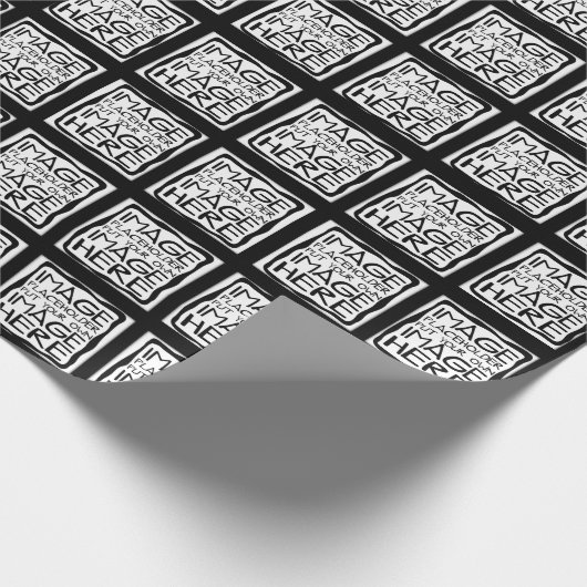 Ontwerp uw eigen omslagpapier cadeaupapier (Hoek)