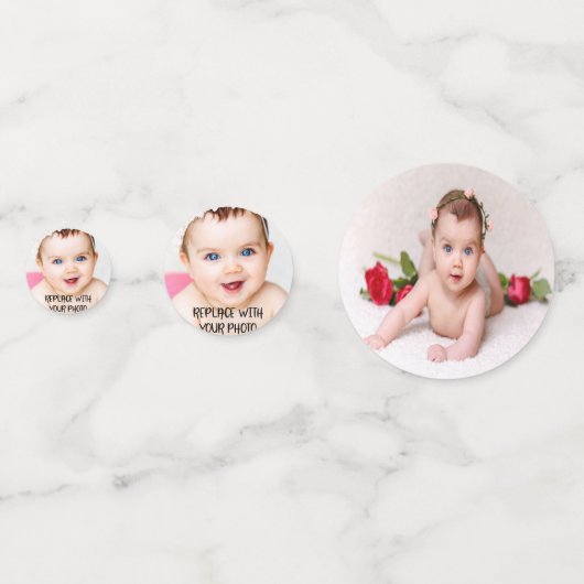 Ontwerp uw eigen, op maat gemaakte eigen maat confetti (Voorkanten)