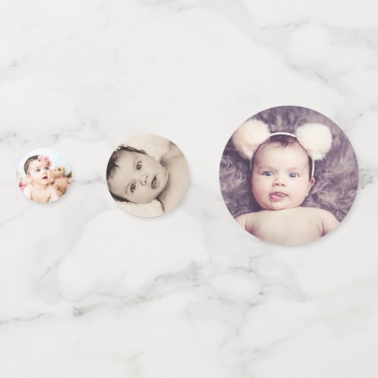 Ontwerp uw eigen, op maat gemaakte eigen maat confetti (Achterkanten)