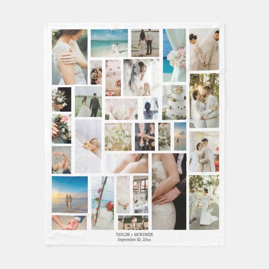 Ontwerp uw eigen op maat gemaakte gepersonaliseerd fleece deken (Voorkant)