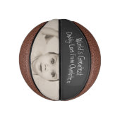 Ontwerp uw eigen, op maat gemaakte vaderdag mini basketbal (Verticaal)