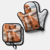 ONTWERP UW EIGEN OVENWANT & PANNENLAP SET (Voorkant / Achterkant)