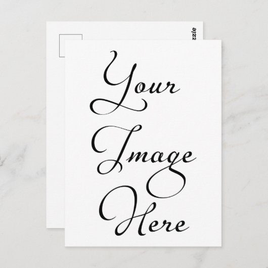 Ontwerp uw eigen persoonlijke, persoonlijke briefkaart (Voorkant / Achterkant)