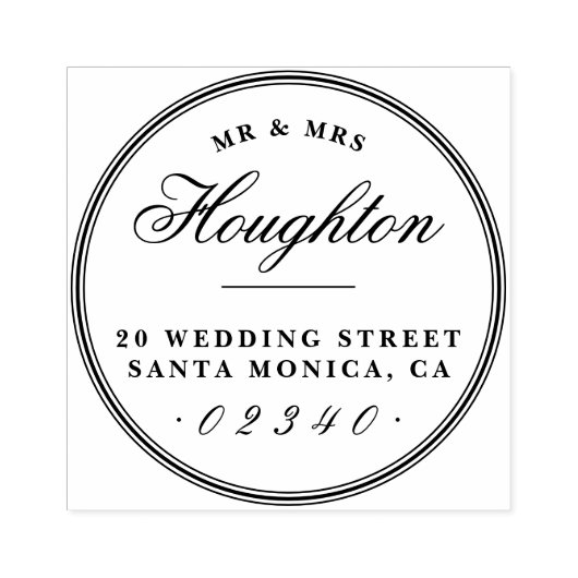 Ontwerp uw eigen persoonlijke retouradres rubberstempel (Afrduk)