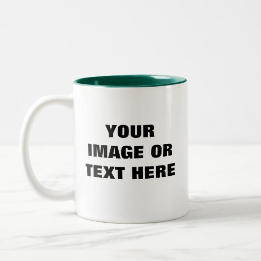 Ontwerp uw eigen persoonlijke snoep koffie tweekleurige koffiemok (Links)