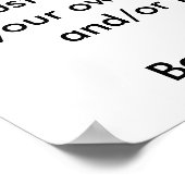 Ontwerp uw eigen poster! poster (Hoek)