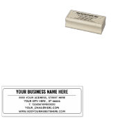 Ontwerp uw eigen professionele adres Rubber Stamp Rubberstempel (Gestempeld)