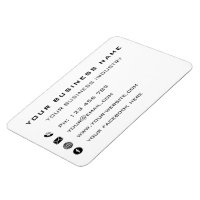 Ontwerp uw eigen promotionele Visitekaartje magnee