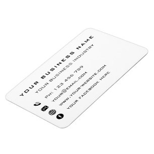 Ontwerp uw eigen promotionele Visitekaartje magnee Magneet