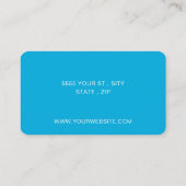 Ontwerp uw eigen QR-code Business Card Template Visitekaartje (Achterkant)
