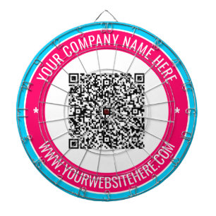 Ontwerp uw eigen QR-code en aangepast tekstdartbor Dartbord