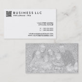 ontwerp uw eigen QR-code: gewoon zwart en wit. Visitekaartje (Voorkant / Achterkant)