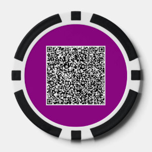 Ontwerp uw eigen QR Code Poker Chips Sjabloon