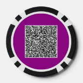 Ontwerp uw eigen QR Code Poker Chips Sjabloon (Achterkant)