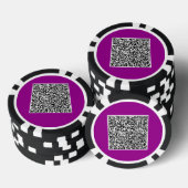 Ontwerp uw eigen QR Code Poker Chips Sjabloon (Opstapeling)