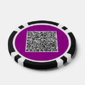 Ontwerp uw eigen QR Code Poker Chips Sjabloon (Enkel)