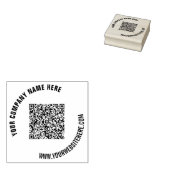 Ontwerp uw eigen QR-code rubberen stempel Sjabloon (Gestempeld)