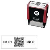 Ontwerp uw eigen QR-code Scan Info Stamp Zelfinktende Stempel (In situ)
