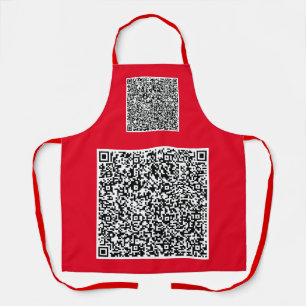 Ontwerp uw eigen QR-code Schort Aangepaste kleur