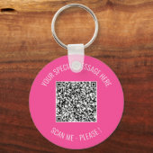 Ontwerp uw eigen QR Code Sleutelhanger Sjabloon (Voorkant)