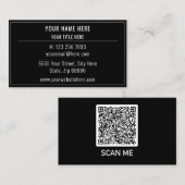 Ontwerp uw eigen QR-code Visitekaartje Kies kleur (Voorkant / Achterkant)