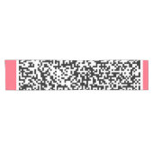 Ontwerp uw eigen QR-codetabel Runner voorbeeld Korte Tafelloper (Horizontaal)