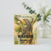 Ontwerp uw eigen QSL HAM Radio Operator op Frog Briefkaart (Staand voorkant)