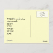 Ontwerp uw eigen QSL HAM-radiooperator op het wild Briefkaart (Achterkant)