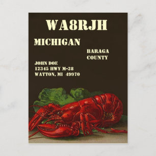 Ontwerp uw eigen QSL HAM-radiooperator op het wild Briefkaart