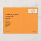 Ontwerp uw eigen QSL HAM-radiooperator op oogst Briefkaart (Achterkant)