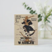 Ontwerp uw eigen QSL HAM-radiooperator op Panda Briefkaart (Staand voorkant)