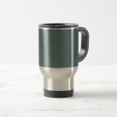 Ontwerp uw eigen reismuis - Blauwgroen en zilver Reisbeker (Voorkant rechts)