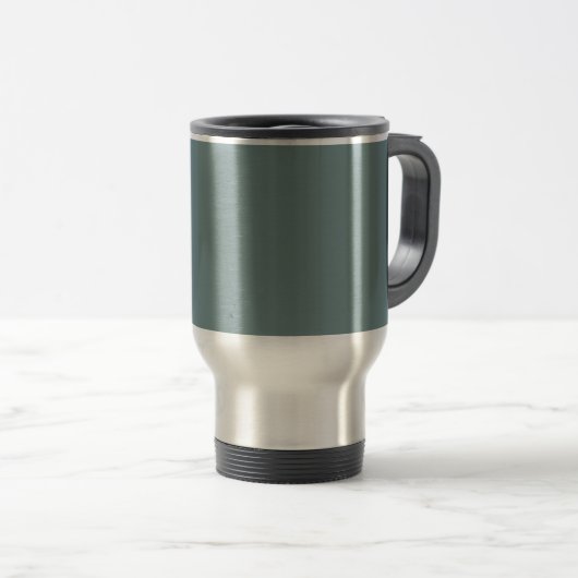 Ontwerp uw eigen reismuis - Blauwgroen en zilver Reisbeker (Voorkant rechts)