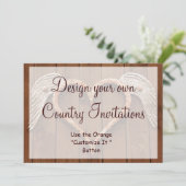 Ontwerp uw eigen Sjabloon voor uitnodigingen voor (Staand voorkant)