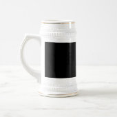 Ontwerp uw eigen Stein-Mok - zwart en wit Bierpul (Links)