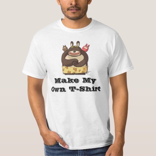 Ontwerp uw eigen T-shirt: Aangepast grappig ontwer T-shirt (Voorkant)