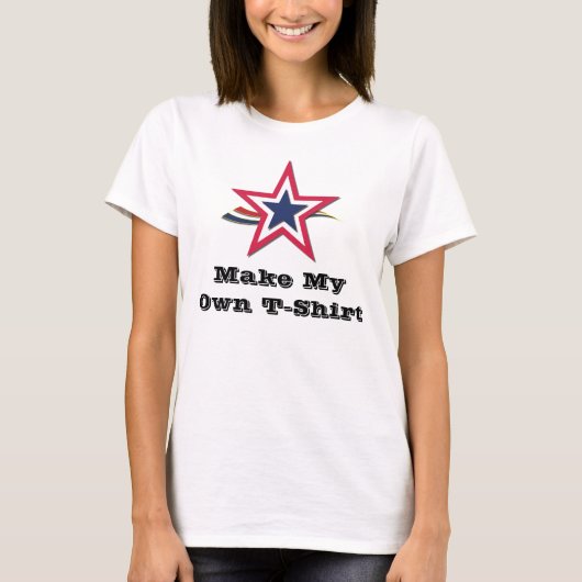 Ontwerp uw eigen T-shirt: Maak nu aangepaste T-Shi T-shirt (Voorkant)