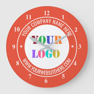 Ontwerp uw eigen tekst bedrijf Logo klok Sjabloon