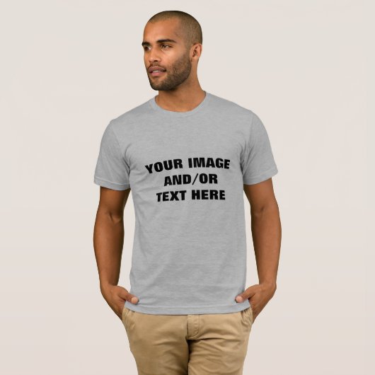 Ontwerp uw eigen Uw Afbeelding hier personaliseren T-shirt (Voorkant volledig)