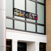Ontwerp uw eigen verticale banner 12 pics + tekst  (Buitenkant Gebouw)