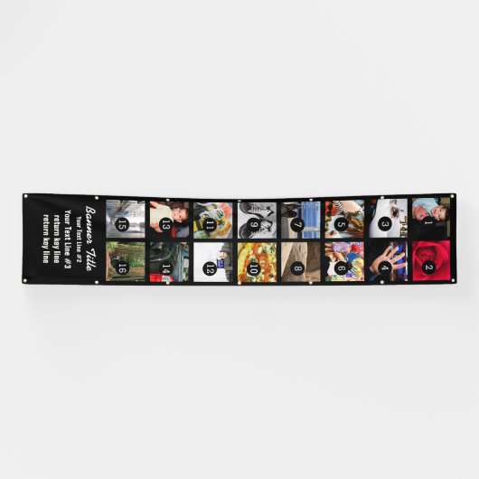 Ontwerp uw eigen verticale banner 16 Afbeeldingen  (Horizontaal)